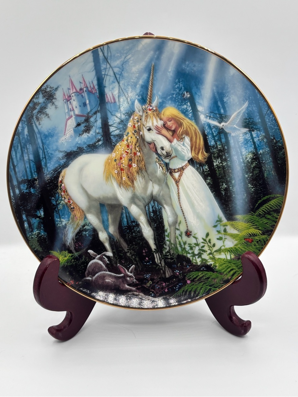 Danbury Mint - Enchanted Forest Decorative Plate w/COA Fantasyland Series 1993